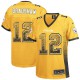 Women Nike Pittsburgh Steelers &12 Terry Bradshaw Elite Gold Drift Fashion NFL Jersey
