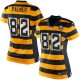 Women Nike Pittsburgh Steelers &82 Michael Palmer Elite Yellow/Black Alternate 80TH Anniversary Throwback NFL Jersey