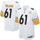 Youth Nike Pittsburgh Steelers &61 Fernando Velasco Elite White NFL Jersey