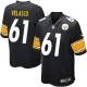 Youth Nike Pittsburgh Steelers &61 Fernando Velasco Elite Black Team Color NFL Jersey