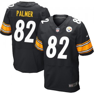 Hommes Nike Pittsburgh Steelers # 82 Michael Palmer Élite Noir couleur NFL maillot de Team