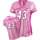 Women Nike Pittsburgh Steelers &43 Troy Polamalu Elite Pink Women Be Luv'd NFL Jersey