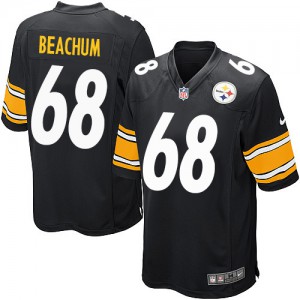 Jeunesse Nike Pittsburgh Steelers # 68 Kelvin Beachum Élite noir couleur NFL maillot de l'équipe