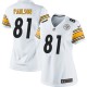 Women Nike Pittsburgh Steelers &81 David Paulson Elite White NFL Jersey