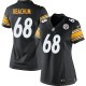 Women Nike Pittsburgh Steelers &68 Kelvin Beachum Elite Black Team Color NFL Jersey