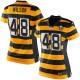 Women Nike Pittsburgh Steelers &48 Kion Wilson Elite Yellow/Black Alternate 80TH Anniversary Throwback NFL Jersey