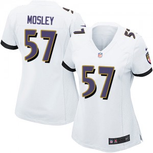 Femmes Nike Baltimore Ravens # 57 C.J. Mosley Élite blanc NFL Maillot Magasin