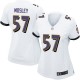 Women Nike Baltimore Ravens &57 C.J. Mosley Elite White NFL Jersey