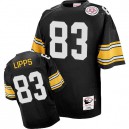 Mitchell And Ness Pittsburgh Steelers &83 Louis Lipps Black Team Color Authentic Throwback NFL Jersey