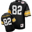 Mitchell And Ness Pittsburgh Steelers &82 John Stallworth Black Team Color Authentic Throwback NFL Jersey