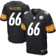 Men Nike Pittsburgh Steelers &66 David DeCastro Elite Black Team Color NFL Jersey