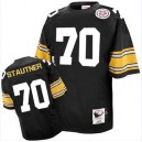 Mitchell And Ness Pittsburgh Steelers &70 Ernie Stautner Black Team Color Authentic Throwback NFL Jersey