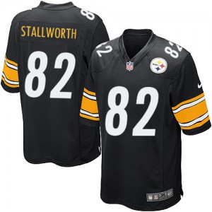 Couleur NFL maillot de l'équipe jeunesse Nike Pittsburgh Steelers # 82 John Stallworth Élite noir