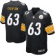 Youth Nike Pittsburgh Steelers &63 Dermontti Dawson Elite Black Team Color NFL Jersey