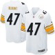 Youth Nike Pittsburgh Steelers &47 Mel Blount Elite White NFL Jersey
