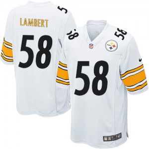 Jeunesse Nike Pittsburgh Steelers # 58 Jack Lambert Élite blanc NFL Maillot Magasin