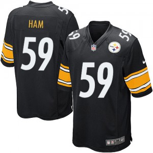 Jeunesse Nike Pittsburgh Steelers # 59 Jack Ham élite noir équipe NFL Maillot Magasin de couleur