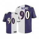 Men Nike Baltimore Ravens &90 Pernell McPhee Elite Team/Road Two Tone NFL Jersey