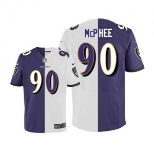 Hommes Nike Baltimore Ravens # 90 Pernell McPhee élite Team/route deux tonnes NFL Maillot Magasin