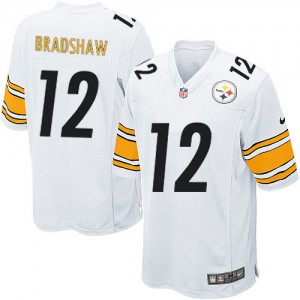 Jeunesse Nike Pittsburgh Steelers # 12 Terry Bradshaw Élite blanc NFL Maillot Magasin