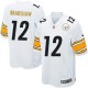 Youth Nike Pittsburgh Steelers &12 Terry Bradshaw Elite White NFL Jersey