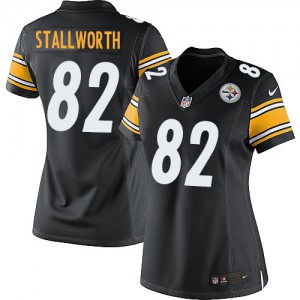 Femmes Nike Pittsburgh Steelers # 82 John Stallworth Élite Noir couleur NFL maillot de Team Femmes Nike Pittsburgh Steelers # 82 John Stallworth Élite Noir couleur NFL maillot de Team