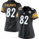 Women Nike Pittsburgh Steelers &82 John Stallworth Elite Black Team Color NFL Jersey