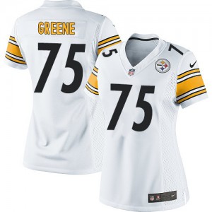 Femmes Nike Pittsburgh Steelers # 75 Joe Greene Élite blanc NFL Maillot Magasin