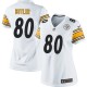 Women Nike Pittsburgh Steelers &80 Jack Butler Elite White NFL Jersey