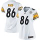 Women Nike Pittsburgh Steelers &86 Hines Ward Elite White NFL Jersey