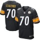 Men Nike Pittsburgh Steelers &70 Ernie Stautner Elite Black Team Color NFL Jersey