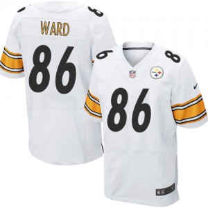 Hommes Nike Pittsburgh Steelers # 86 Hines Ward élite blanc NFL Maillot Magasin