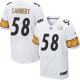 Men Nike Pittsburgh Steelers &58 Jack Lambert Elite White NFL Jersey