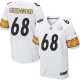Men Nike Pittsburgh Steelers &68 L.C. Greenwood Elite White NFL Jersey