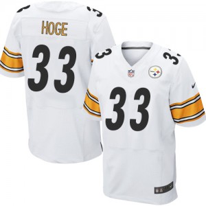 Hommes Nike Pittsburgh Steelers # 33 Merril Hoge Élite blanc NFL Maillot Magasin