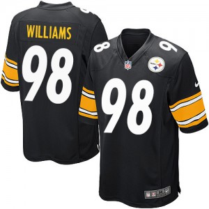 Jeunesse Nike Pittsburgh Steelers # 98 Vince Williams élite noir équipe NFL Maillot Magasin de couleur