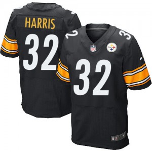 Hommes Nike Pittsburgh Steelers # 32 Franco Harris Élite Noir couleur NFL maillot de Team