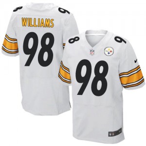 Hommes Nike Pittsburgh Steelers # 98 Vince Williams Élite blanc NFL Maillot Magasin