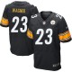 Men Nike Pittsburgh Steelers &23 Mike Wagner Elite Black Team Color NFL Jersey