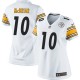Women Nike Pittsburgh Steelers &10 Mat McBriar Elite White NFL Jersey
