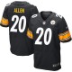Men Nike Pittsburgh Steelers &20 Will Allen Elite Black Team Color NFL Jersey