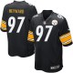 Youth Nike Pittsburgh Steelers &97 Cameron Heyward Elite Black Team Color NFL Jersey