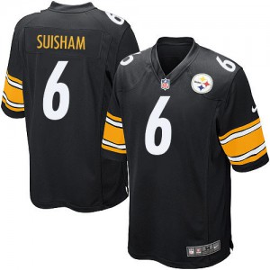 Couleur NFL maillot de l'équipe jeunesse Nike Pittsburgh Steelers # 6 Shaun Suisham Élite noir Couleur NFL maillot de l'équipe jeunesse Nike Pittsburgh Steelers # 6 Shaun Suisham Élite noir