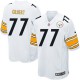 Youth Nike Pittsburgh Steelers &77 Marcus Gilbert Elite White NFL Jersey