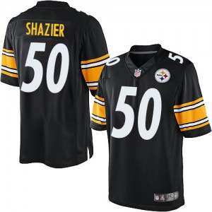 Couleur NFL maillot de l'équipe jeunesse Nike Pittsburgh Steelers # 50 Ryan Shazier Élite noir