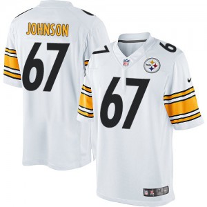 Jeunesse Nike Pittsburgh Steelers # 67 Wesley Johnson Élite blanc NFL Maillot Magasin