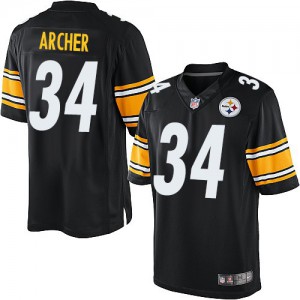 Jeunesse Nike Pittsburgh Steelers # 34 Dri Archer Élite noir équipe NFL Maillot Magasin de couleur Jeunesse Nike Pittsburgh Steelers # 34 Dri Archer Élite noir équipe NFL Maillot Magasin de couleur
