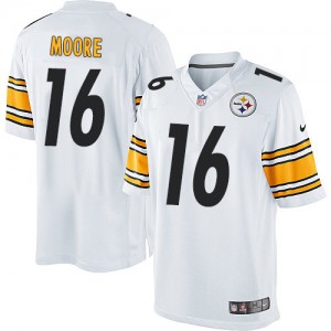 Jeunesse Nike Pittsburgh Steelers # 16 Lance Moore Élite blanc NFL Maillot Magasin