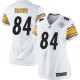 Women Nike Pittsburgh Steelers &84 Antonio Brown Elite White NFL Jersey