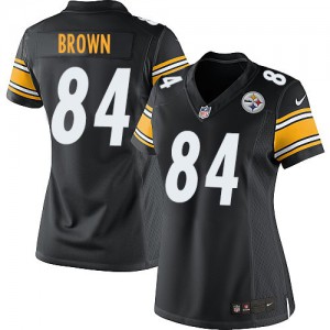 Femmes Nike Pittsburgh Steelers # 84 Antonio Brown élite noir équipe NFL Maillot Magasin de couleur Femmes Nike Pittsburgh Steelers # 84 Antonio Brown élite noir équipe NFL Maillot Magasin de couleur
